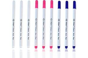 WVD 9 Pcs Fabric Markers for Sewing, Erasable Pens Washable Markers, Fabric Pen Erasable Pen Sewing Supplies Quilting Supplie