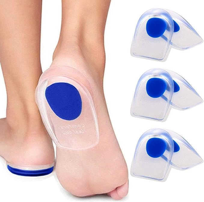 AOXIANG Gel Heel Cups Plantar Fasciitis Inserts Silicone Heel Cup