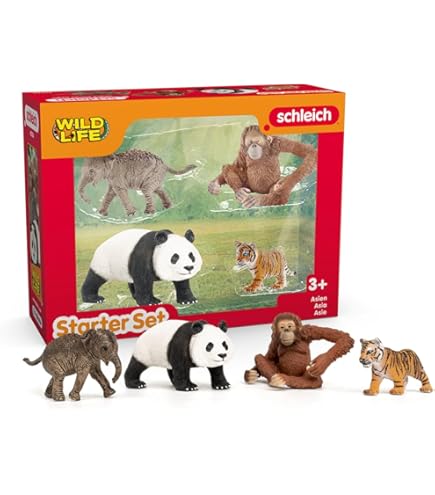 Amazon.com: Schleich Wild Life - 4 PC Safari Animals Figurines Set