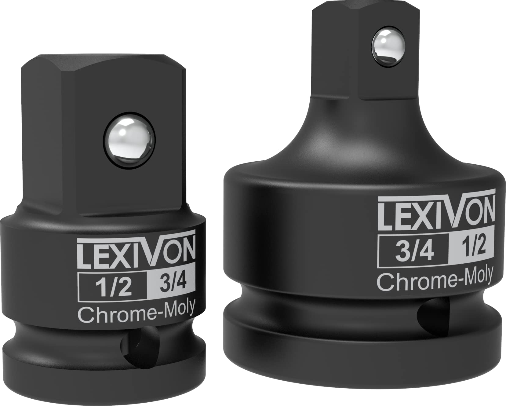 LEXIVON Impact Socket Adapter Set (2 pcs) 1/2 Female to 3/4 Male Increaser | 3/4" Female to 1/2" Male Reducer, Made of Premium Quality Chrome Vanadium Steel, Fully Impact Rated (LX-403) — image 1