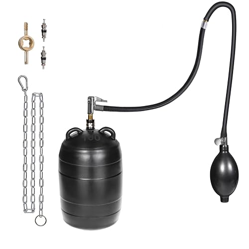 Vizava 4 Inch Inflatable Pipe Plug Balloon Kit with Extension Hose ...