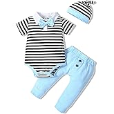VINUOKER Preemie Newborn Baby Boy Clothes Newborn Infant Gentlemen Outfit Set