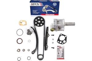 MOCA AUTOPARTS MOCA Timing Chain Kit Oil Pump 9-4163S for 1989-1990 for NISSAN 240SX & 1990-1997 for NISSAN D21 Pickup 2.4L L4 12V SOHC KA24E