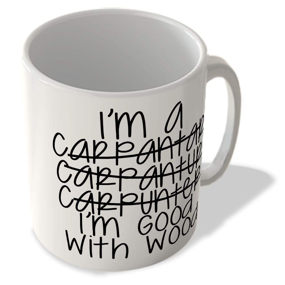 McMug - Carpenter - I'm Good with Wood - Mug, Ceramic, 11fl.oz.