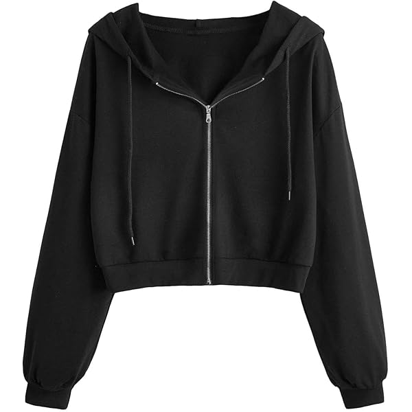 LOGO CROP KNIT HOODIE ZIPUP black 週末値下げ Zip Up Crop Knit Hoodie by All Fenix Online | THE ICONIC
