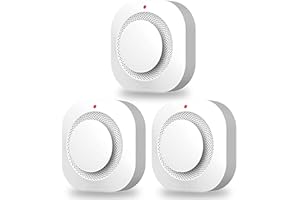 COHANSHENG COHANSHANsmoke Detector,Smoke Alarm,fire Alarms Smoke detectors,(Sensor Life of 10 Years) complies with UL Certification,fire Alarm,Smoke detectors,360°Intelligent Detection,Wireless Installation(3)
