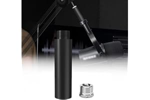 Boseen Mic Stand Extension Tube, 5/8" Female to 5/8" Male Microphone Extension Pipe for Desk Stands & Arm Stand