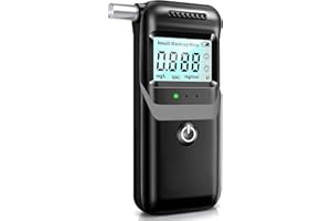 Personal Breathalyzer, 2026 Breathalyzers for Alcohol with LCD Digital Display Portable Alcohol Breathalyzer Tester with 5 Mo