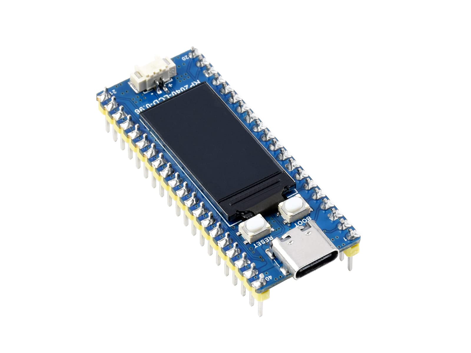 RP2040-LCD-0.96-M Mini Development Board with with Pre-Soldered Header Based on Raspberry Pi Microcontroller RP2040,High-Performance Pico-Like MCU Board,Onboard 0.96 inch LCD,Low-Cost, USB-C Connector