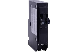Schneider Electric - Square D, Tandem Mini Circuit Breaker, Qo, 2 x 1 Pole at 15A, 120/240Vac, 10kA, Plug-in Mounting, Hacr R