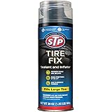 STP Car Tire Inflator and Sealant - for Cars & Truck & Motorcycle Wheels, 19061