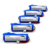 elxjarcell (5-Pack) 3.7V 2600mAh Battery with PH2.0 2P Connector | Rechargeable battery for compatible flashlights, DIY electronics, Bluetooth devices and solar lighting requiring 3.7V input.