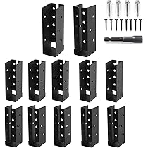 Amazon.com: AXWHYS Concealed Joist Hangers, 12 Pcs of 2"x6 ...