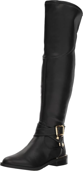 guess black knee high boots