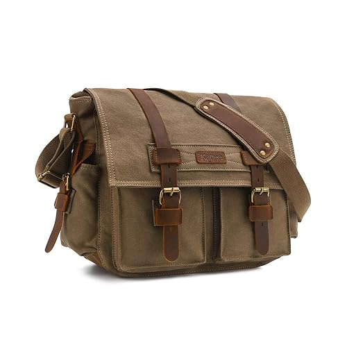 kattee leather canvas camera bag