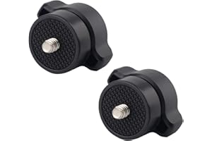 Rigdance 17mm Ball Mount Adapter, 17mm Ball Joint Socket to 1/4-20 Male Screw Adapter for Cameras (2PCS)