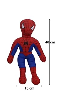 Aarushi Stuffed Soft Spiderman Figure Toy for Kids Multicolour