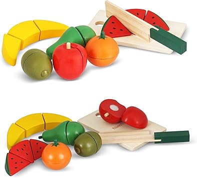 childrens wooden food sets