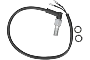 Aramox Steel Hydraulic Pressure Brake Light Switch M10x1.25 Bolts Pitch Brake Lamp Switch for Single-Line Hydraulic Brake Sys