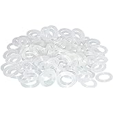 ThreeBulls 120Pcs Rubber O-Ring Switch Dampeners Keycap white For Cherry MX Key Switch Keyboards Dampers