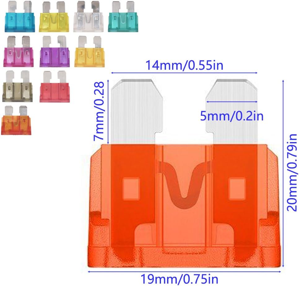 Gebildet CAR FUSE SET 80 PCS 12V-24V Assorted Standard Blade Fuse Used for Auto Car, Truck, SUV - Image 5