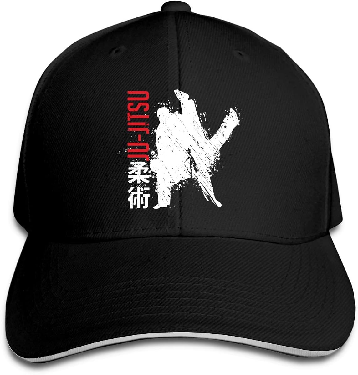 Brazilian JiuJitsu Unisex Trucker Hat Adjustable Peaked Sandwich Hat Black at Amazon Men’s