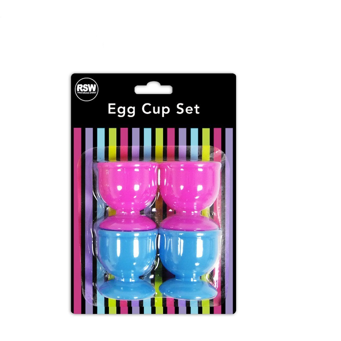 Egg Cups Kids Adult Eggy Soldiers Breakfast Home Kitchen Office Pack of 4 - Colors May Vary