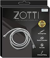 ZOTTI Wide Bore Shower Hose 1m Stainless Steel Leakproof Anti-Kink Universal view 7