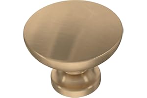 Franklin Brass - Fulton Champagne Bronze Round Cabinet Knobs 1-3/16" Easy Install, Durable Hardware for Drawers, Dresser, Kitchen Cabinet Doors, and Furniture (10-Pack)