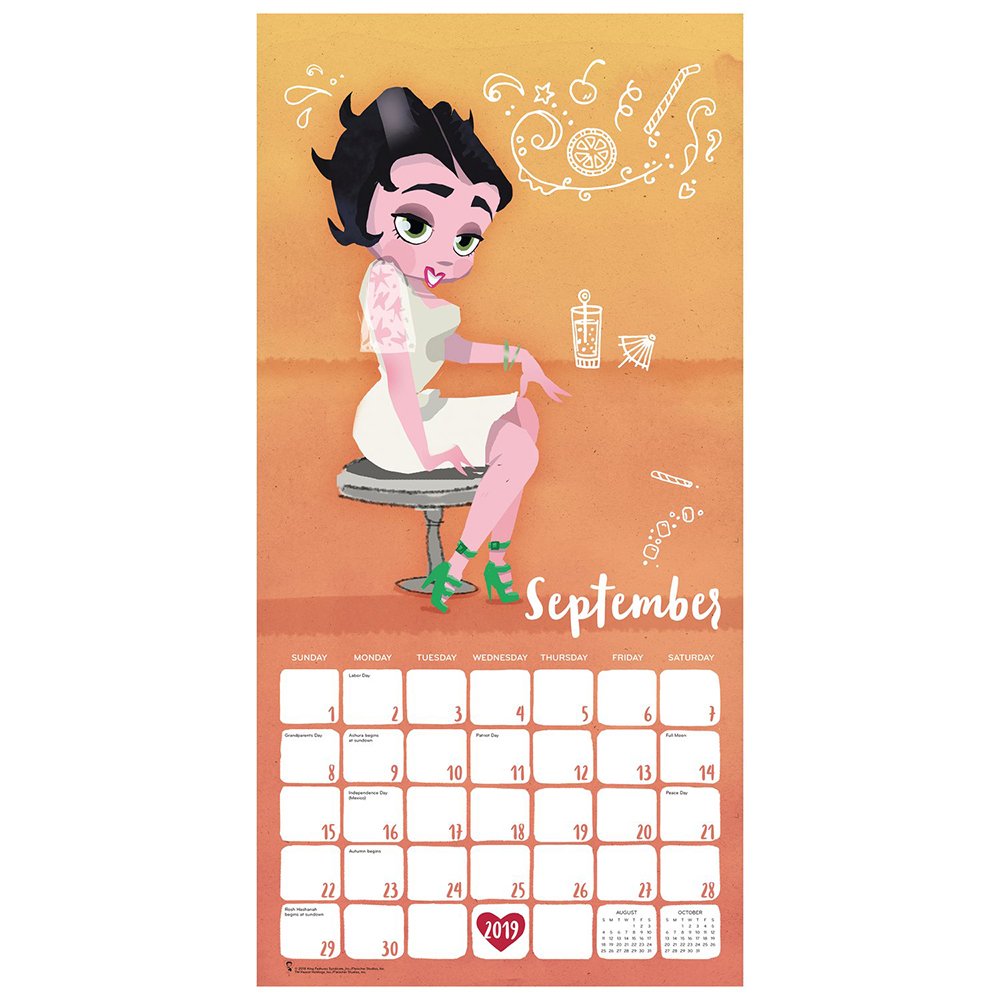 Calendrier 2023 Betty Boop Betty Boop Wall Calendar (2019): Day Dream: 9781635712636: Amazon.com: Books