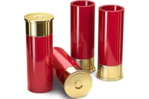 Old Southern Brass The Original 12 Gauge Shot Glasses Set of 4 - American Owned & Operated