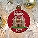 GRAPHICS & MORE Our New Home 2022 Gingerbread House on Red Wood Christmas Tree Holiday Ornament