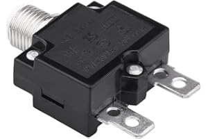 Reset Thermal Switch,L2 Series 125-250V AC 50V DC Push Button Manual Reset Circuit Breaker (15A)