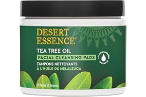 Desert Essence Natural Cleansing Pads with Tea Tree Oil, 50ct