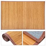 Yaheetech Bamboo Area Rug Carpet 5'x 8' Brown Natural Bamboo Wood Floor Mat Bamboo Carpet Indoor Outdoor (8 x 5 ft)