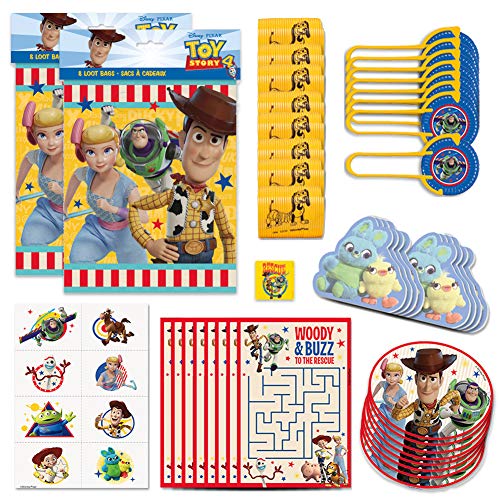 Toy Story 4 Birthday Party Favors Set Serves 16 Guests Includes