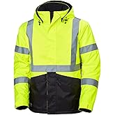 Helly Hansen Alta Shell Jacket - Breathable High Visibility Rainwear - Sailing Rain Jacket for Men with Detachable Hood