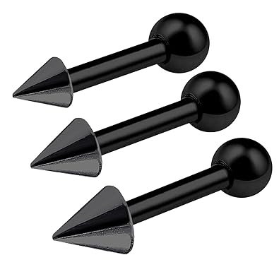Amazon Com Bodyjewellery 3pcs 16g 1 4 Barbell Cartilage