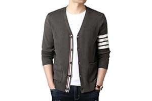 Men's Casual Cardigan Sweater Male Korean Style V-Neck Knitted Coat/Man Slim Fit Sweaters