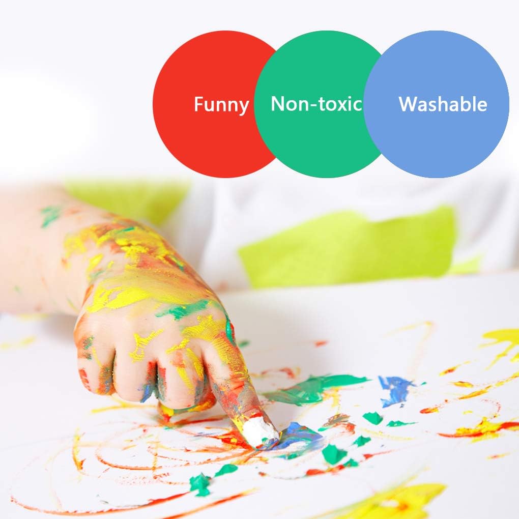 iMustech Finger Paints for Toddlers Non Toxic & Washable,12 Colors Kids Paint Set for Fun Art Supplies for Preschoolers,Arts & Crafts Supplies: Arts, Crafts & Sewing