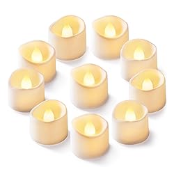 Homemory 12Pcs Flickering Flameless Candle Battery