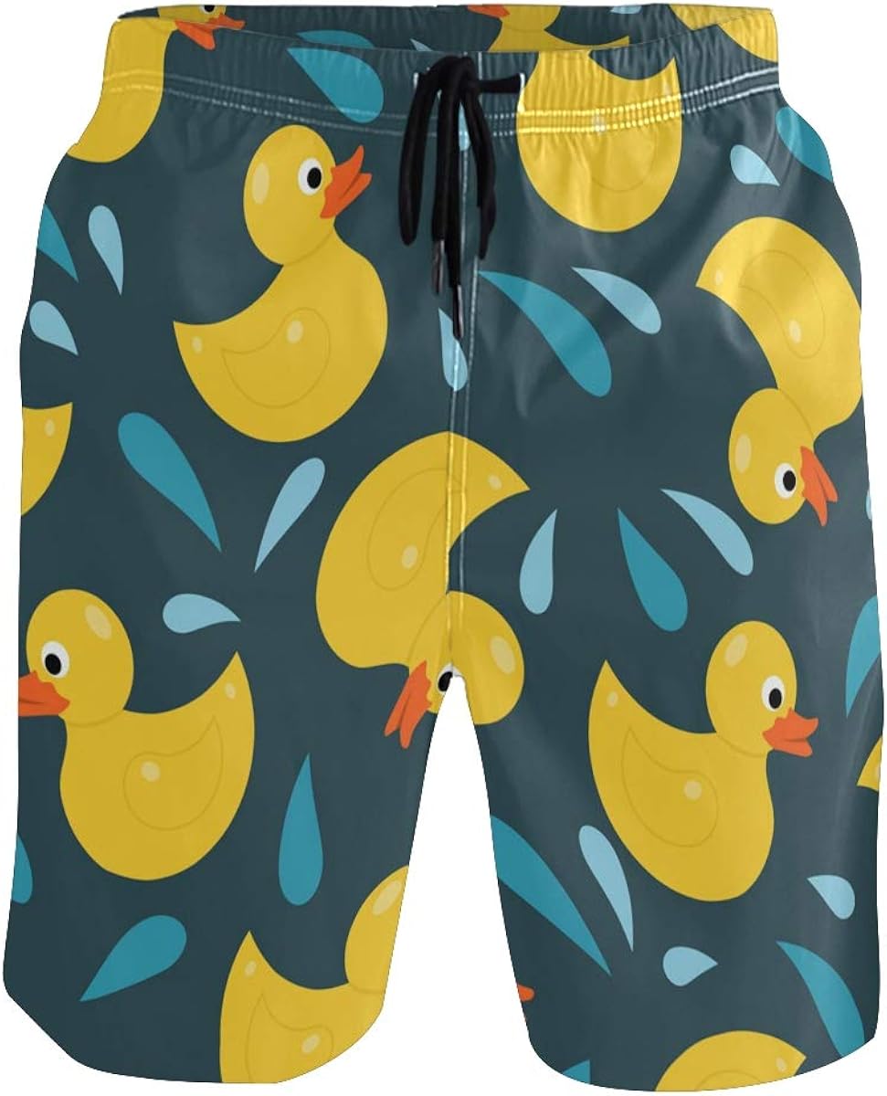 bright yellow swim shorts