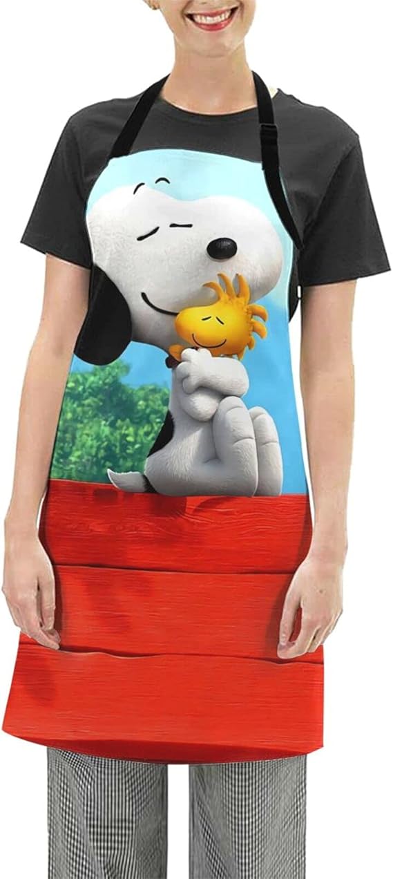 Cartoon Snoopy Chefs Apron Cooking And Baking Aprons For Men And Women