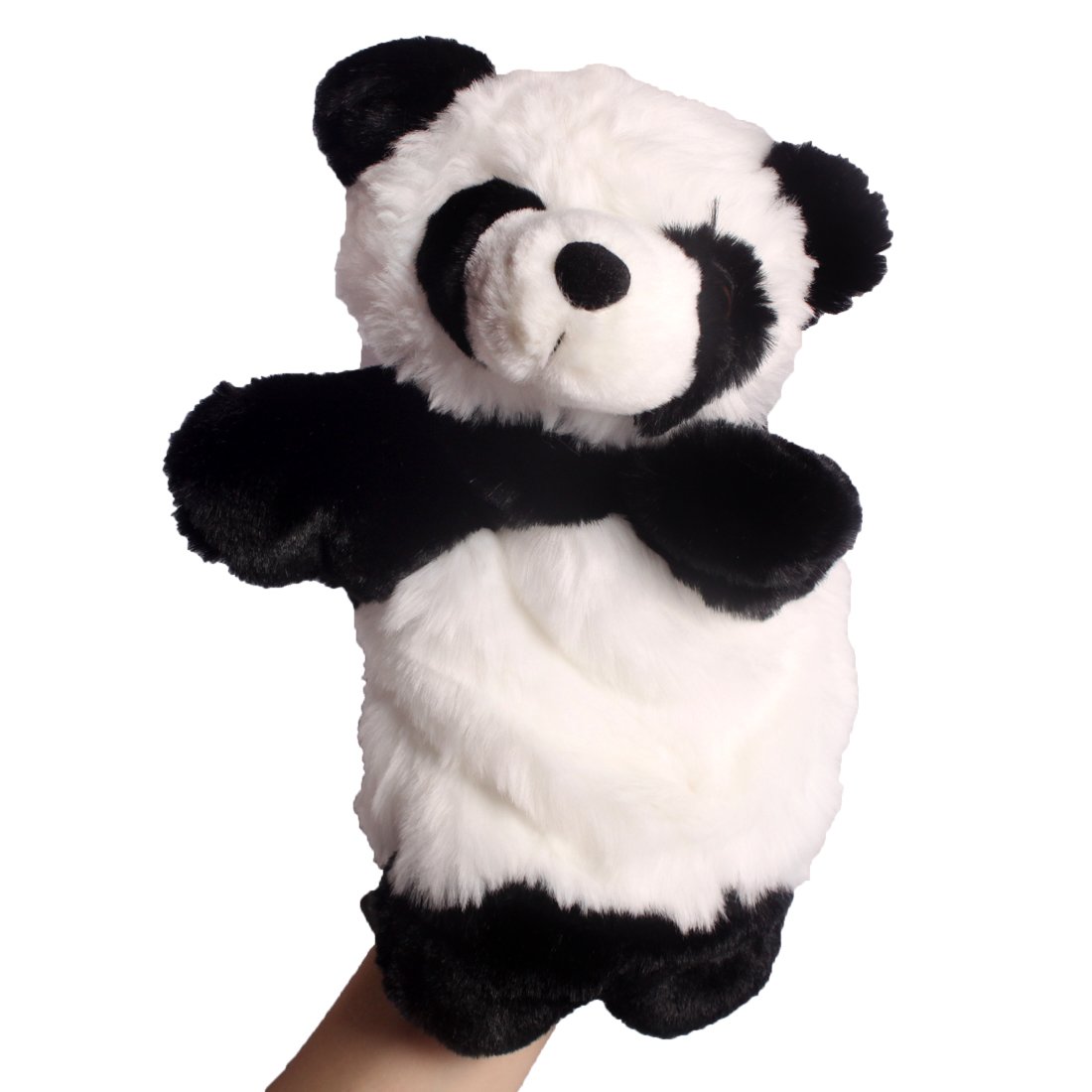 andux Zone SO-02 Plush Animal Hand Puppet, Hand Puppet, Plush Doll, Mini Animal Cartoon Animal Motifs, Panda