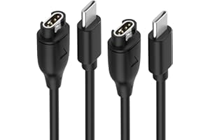Sinoacc USB C Charger for Garmin Watch Charging Cable for Fenix 5 5S 5X Plus 6 6S 6X Pro 7 7S 7X,Forerunner 745 935 945 45 45