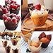 Augshy 120pcs Tulip Cupcake Liners Baking Cups Muffin Liners Tins Treat Cups for Weddings, Birthdays, Baby Showers, Brown and Natural
