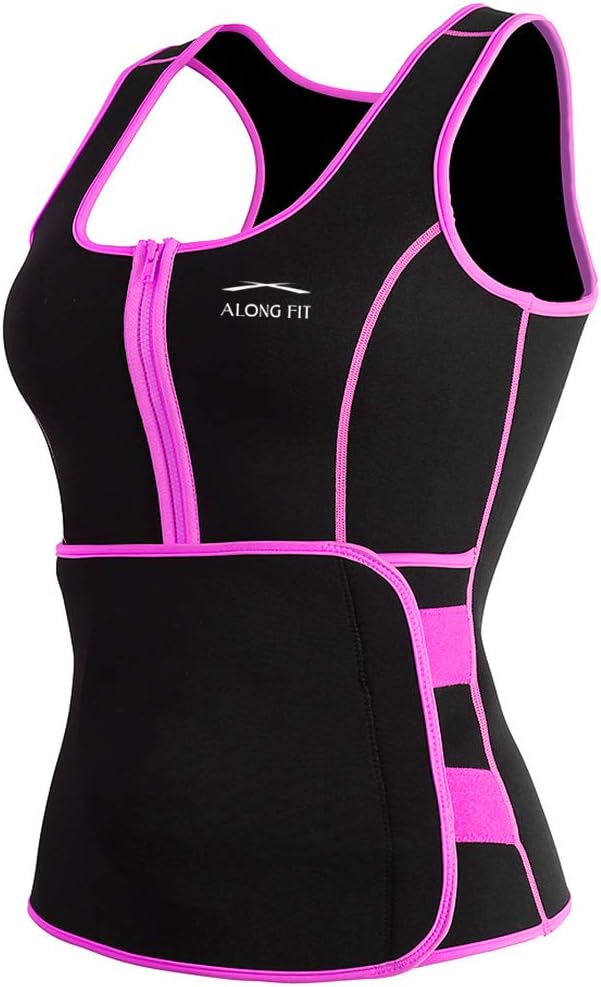 ALONG FIT Waist Trainer Vest for Women Plus Size Sweat Sauna Vest Neoprene Body Shaper