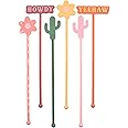 NPW Drinking Buddies Rootin' Tootin' Drink Stirrers Set of 6, Cowboy Bachelorette Drink Stirrer Swizzle Sticks, Cocktail Mixing Drink Stirrer | Bachelorette Party Favors