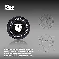 Rotary Push Start Button Cover, Transformers
