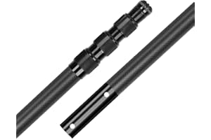 Imgokaha Carbon Fiber Pool Pole - Professional 12 Foot Telescopic Pool Cleaning Pole, Pool Skimmer Net Pole, Telescoping Swim